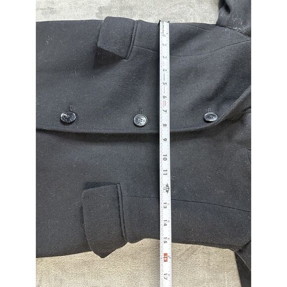 Ralph Lauren Lauren Wool-blend › Reefer Coat In Black sz 0 - Picture 12 of 16